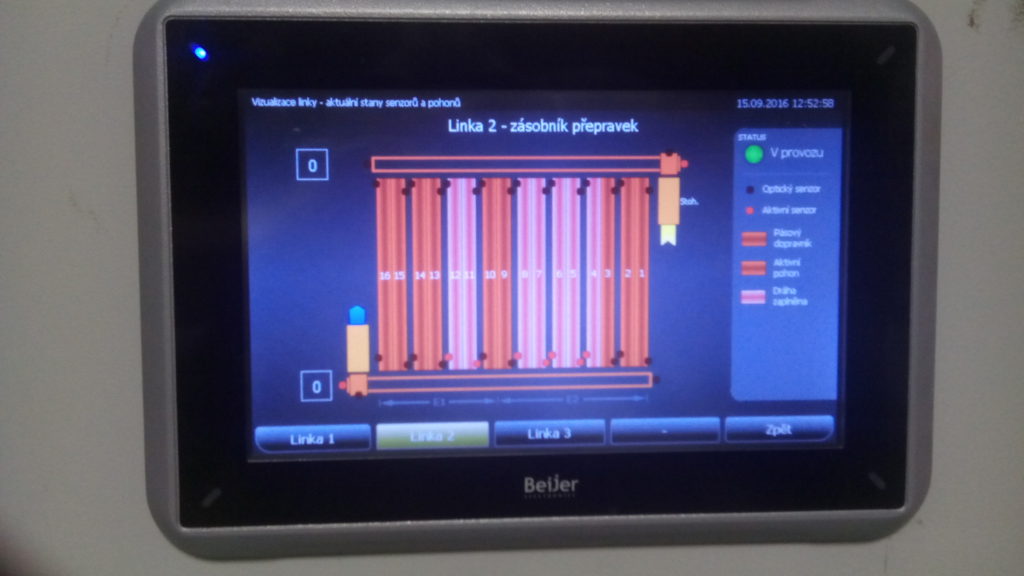 Dopravníkový systém pro automatický zásobník 013