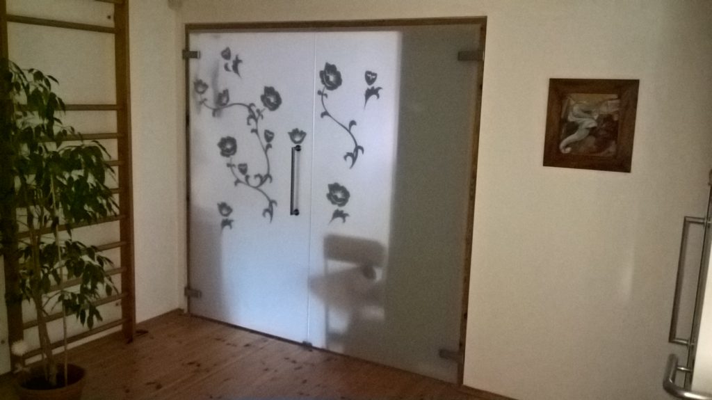 Dveře celoskleněné typ 935